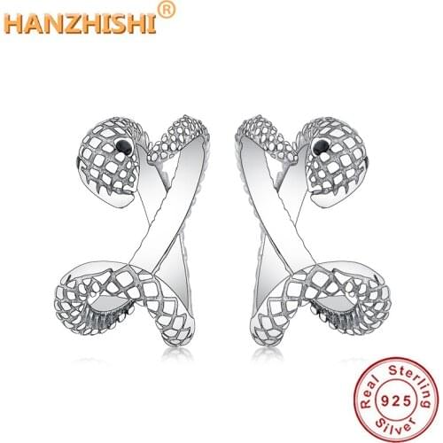 925 Sterling Silver Snake Cuff Double Ear Cuff Climber Women Rock Punk Slim Cuff Earring For Women
