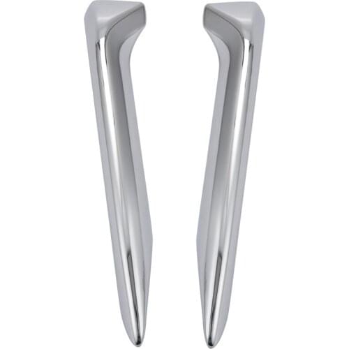 Auto Accessory Front Fog Lights Lamp Eyelid Eyebrow Cover Trim Chrome Fit for Nissan Qashqai J11 2018 2019 ABS