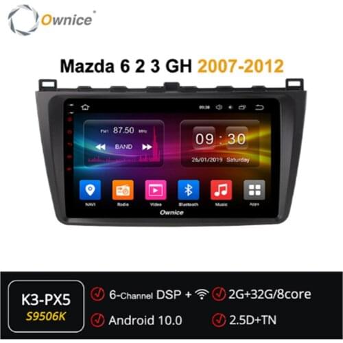 Ownice 2 DIN Octa Core 10.1 inch Android 10.0 car dvd gps ForMazda 6 2 3 GH 2007 - 2012 4G Radio SPDIF DSP GPS 360 Panorama