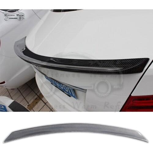 W204 Spoiler C-Class Carbon Fiber Car Rear Wing Spoiler For Benz W204 C180 C200 C260 C280 C300 4 door Car styling 2007-2014
