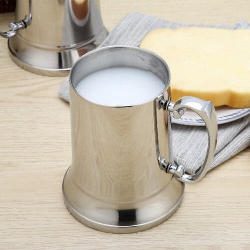 Bar Tankard Beer Mugs Stainless Steel 450ML Big Capacity Double Wall Wine Cups Party Supplies