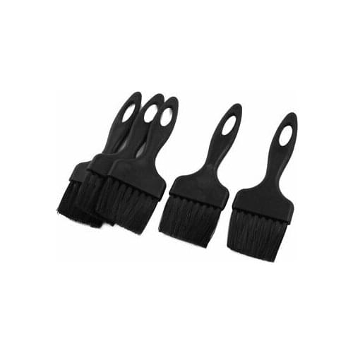 Black Plastic Handle Static Control Conductive Ground ESD Anti-static Brush 5Pcs