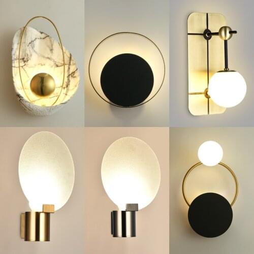 Postmodern Minimalist Art Designer Living Room Decorative Wall Lamp Personality Simple Passage Bedside Stair Wall Lamp