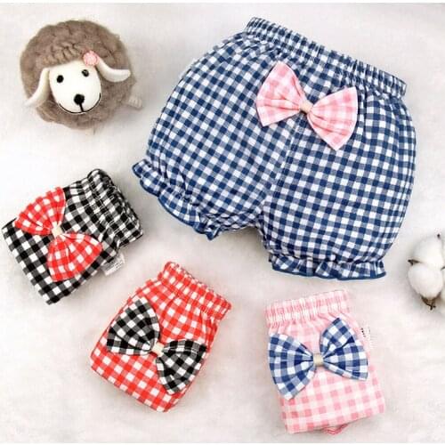 Newborn Baby Panties Female 1-3 years olds Bow Dot Shorts Girls Outer Pants Small Middle-aged Children Hot Underwear