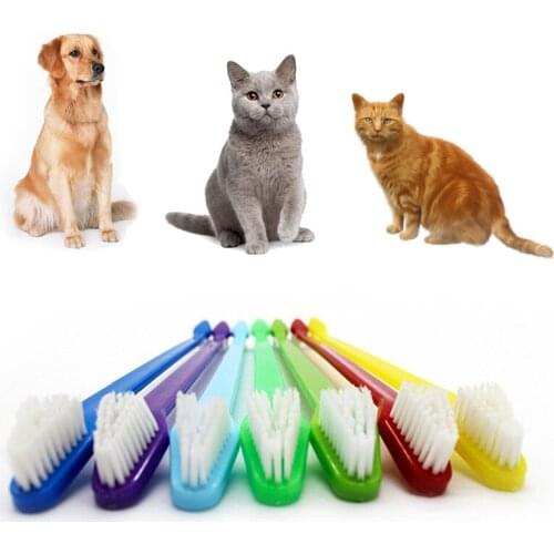 Pet Cat Dog Supplies Tooth Finger Brush Care For Pet Toothbrush Plastic Cleaning Supplies Cat Toothbrushes Pet Dog Brush Tools