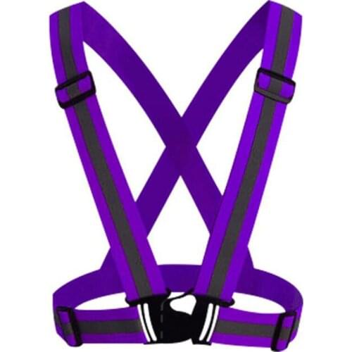 Elasticity Suspenders For Children Straps Reflective Vests Night Running Cycling Safety Vest Adult Kids Elastic Strap Adjustable