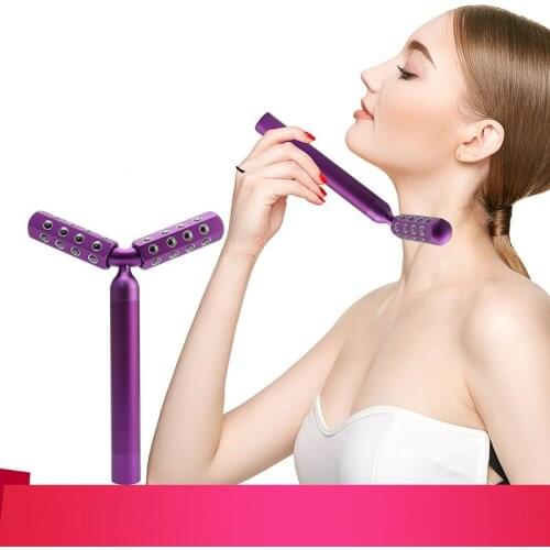 Y-type Electric Germanium Facial Roller Massager 3D Face Lifting Firming Skin Rejuvenation Waterproof Portable Beauty Device