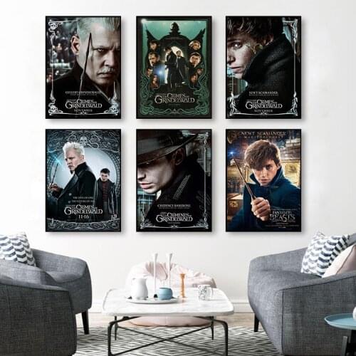 Fantastic Beasts and Where to Find Them Canvas Paintings Poster Print Nordic Wall Art Picture Home Decor
