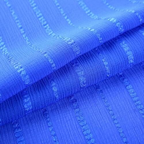 Crepe chiffon shiny silky fabric soft breathable DIY fabric for cloth qualified 100cm*150cm