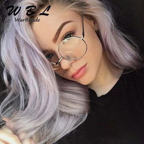 Warblade 2018 New Round Glasses Men Womens Sun Glasses lady Metal Frame Eyewear vintage Female Optics Eyeglasses Clear Lens