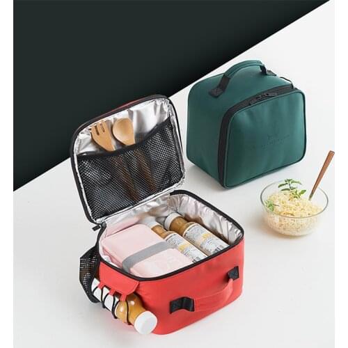 HMUNII New Lunch Box Portable Insulated Warm Cooler Lunch Bag Isotherme Thermal Food Picnic Bag for Women Kids Men Thermo Bag