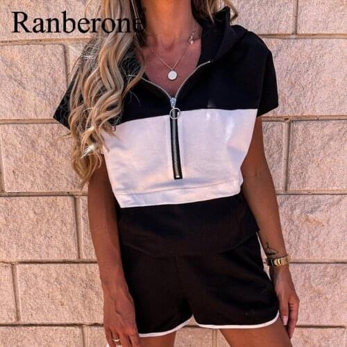 Ranberone Summer Tracksuit Women Sportswear T-shirt Shorts Tracksuits Sets Female 2021 Summer Casual Running Suits Outfits