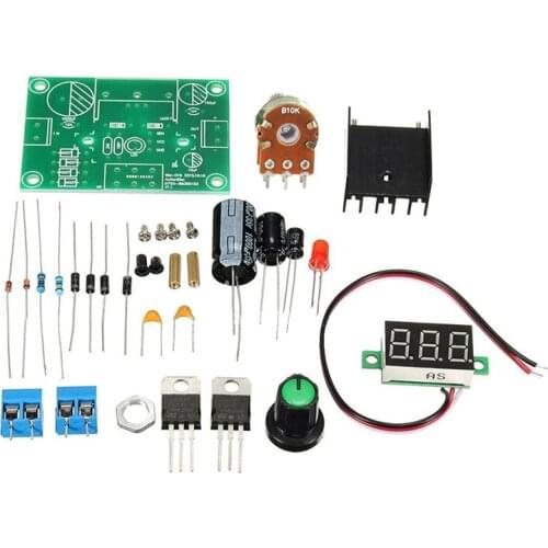 DIY Kit LED LM317 Adjustable Voltage Regulator Step-down Power Supply Module Set