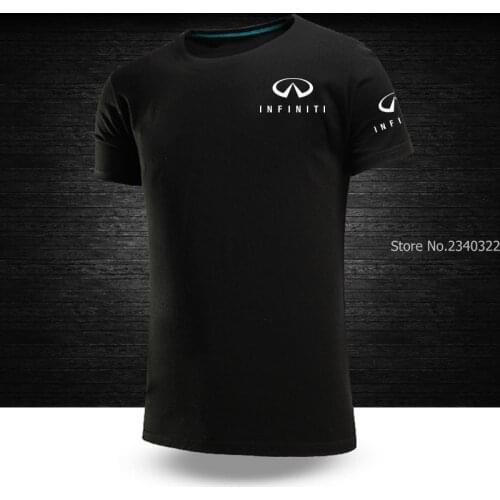 New summer NISSAN INFINITI logo T-shirt men and women work short sleeve T shirt