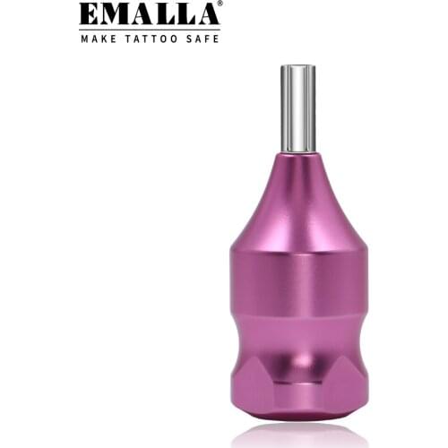 EMALLA Newest META 32mm Pink Tattoo Cartridge Grip Tattoo Grip Crafted with Aircraft Aluminum for Tattoo Machine Gun Supplies