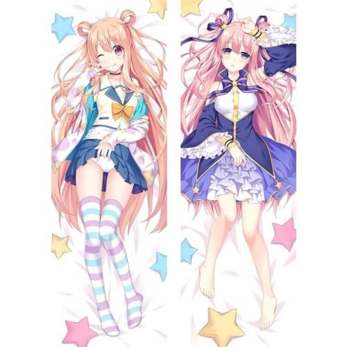 Newly Design Long Body Throw Pillow Cover Princess Connect! Redive Hatsune Double-Sided Printing Throw Waist Pillow Case Warm