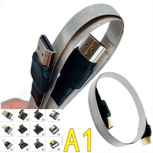 Anti-störungen HDMI-Kabel Ultraleicht FPV HDMI Stecker auf Mini/Micro HDMI-kabel Weibliche FPC 20cm 30cm 50cm für GH4 GoPro BMPC