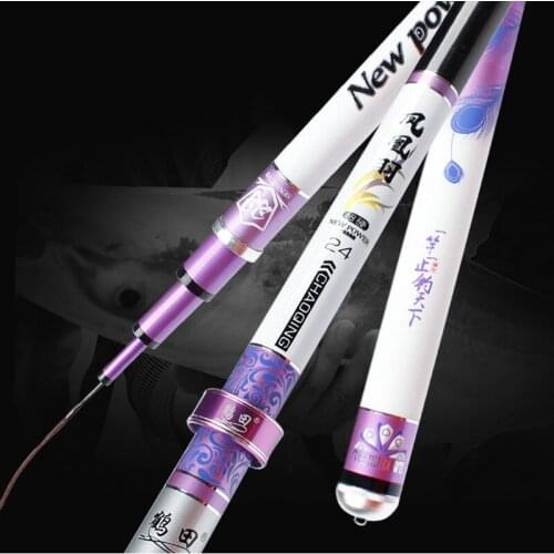 Carbon Fiber Taiwan Fishing Rods 3.6m-7.2m Telescopic Fishing Peche Hand Poles Feeder for Carp Wedkarstwo Olta Spinning De Pesca
