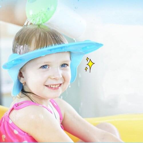 Baby Shampoo Cap Wash Hair Kids Bath Visor Hats Adjustable Shield Waterproof Ear Protection Eye Children Hats Infant