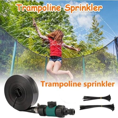 12/15M Summer Water Sprinkler Trampoline Sprinkler Outdoor Garden Water Games Toy Sprayer Backyard Game Water Park Accessories