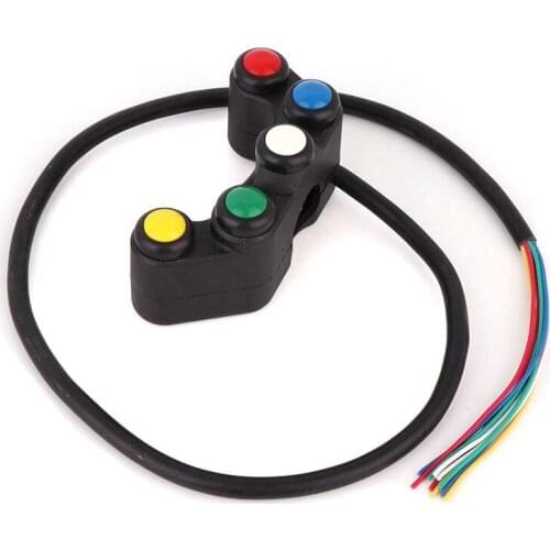 Universal 5 button Array Motorcycle Switches Race Bikes Motocross 22mm Handlebar Switches Assembly Handle bar switch