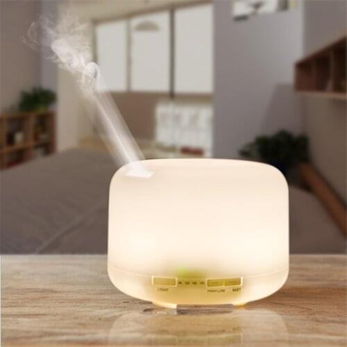 Fashion Air Humidifier Color Changing Light 500ML Humidifier Aroma Essential Oil Diffuser for Home