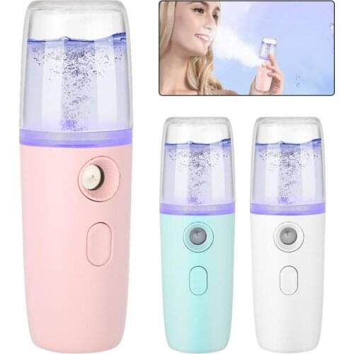 USB Charging Portable Nano Mist Sprayer Handy Atomization Machine Face Nebulizer Steamer Moisturizing Hydration Refreshing Tool