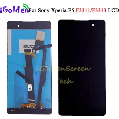 LCD 5.0" For Sony Xperia E5 F3311 F3313 LCD Display Touch Screen Digitizer Full Assembly Replacement Parts Black White