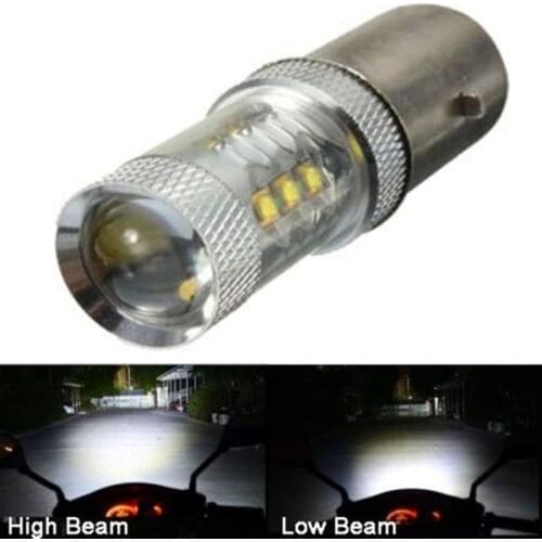 1pcs 12V BA20D H6 80W LED Headlight Fog Light DRL Bulb Motorcycle Bike Moped ATV