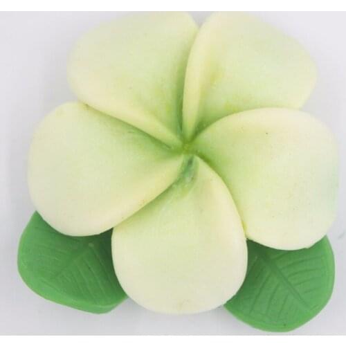 3D Frangipani with Leaf Silicone Soap mold DIY Hangmade Craft 3d soap molds S561