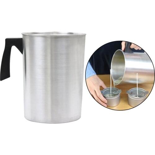 3L Wax Melting Pot Candle Pouring Jug W/ Heat-Resisting Handle Beeswax
