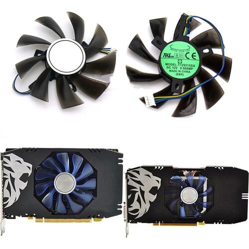 4Pin Graphics Card Cooling Fan for HIS RX560D 560 550 2G/4G RX470 460 ITX MINI Replacement Video Card Cooler Fan Repair Part