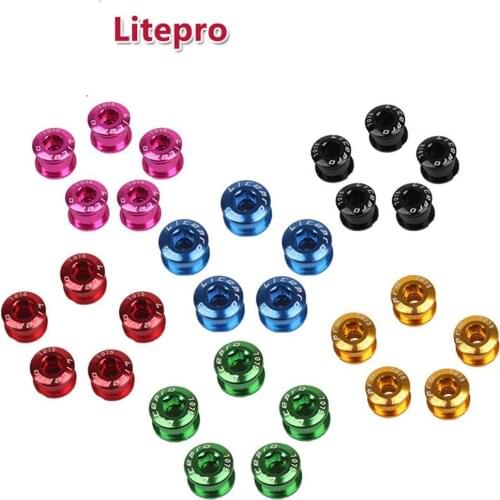 5 Pcs/set Bike Bicycle Single Plate Nails 7075 Aluminum Alloy Mountain Road Folding Bike Ultra-light Plate Nail Bike Accessories