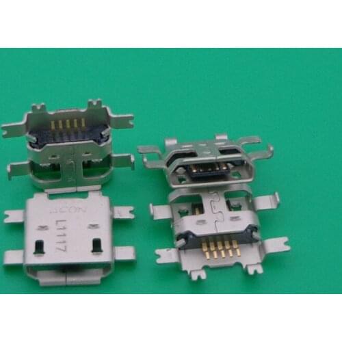 50pcs 100pcs 5p Micro usb jack USB Connector charge socket For Sensation XE G23 G14 Z710E Z710T Z715E G18 X315e G21 Sensation XL