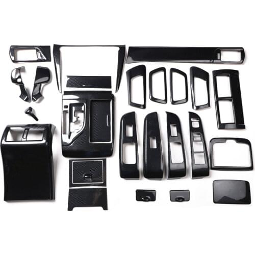 For Toyota Camry 2012-2016 2017 Accessories Imitate Carbon Fiber Interior Trim Center Console Gear Panel Shift Handle Cover ABS