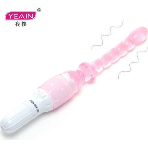 Jelly Vibrator Stick Long Anal Butt Plug Beads Silicone G-spot Massager Adults Sex Shop Sex Toys For Couples Masturbation Dildo