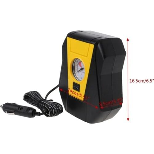 Car 12V Electric Tire Inflator Auto Portable Air Compressor Pump LED Emergency