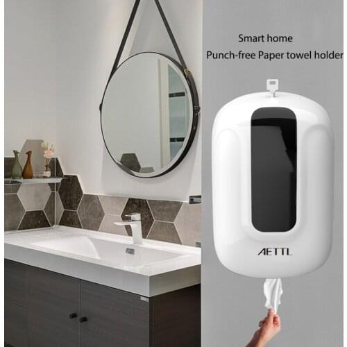 Punch-free Toilet Paper Holder Tissue Box Waterproof Toilet Paper Storage Rack Bathroom Supplies Large Capacity
