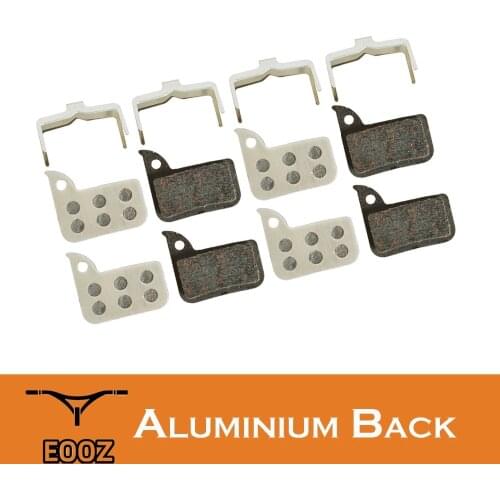EOOZ 4 Pairs Lightweight Bicycle Semi-metallic Disc Brake Pads Aluminum Back For SRAM HRD Red 22 B1, Force 22, CX1, Rival 22