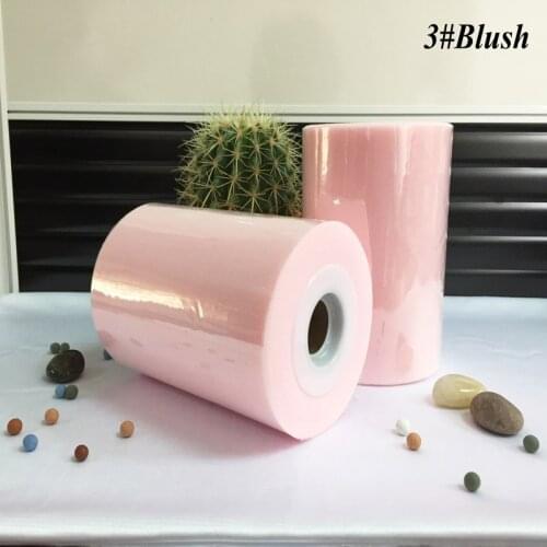 ) Hot Sale Blush Color Nylon Tulle Spool Rolls 100yds For Decoration