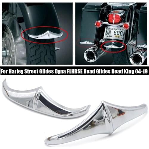 Chrome Front Fender Trim Accent Case for Harley Street Glides FLHRSE FLHRS Road King Road Glides FLHTCSE FLHTCUSE