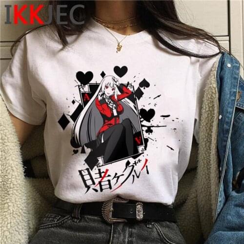 Kakegurui top tees clothes men print couple clothes kawaii harajuku kawaii summer top t shirt graphic tees women ulzzang