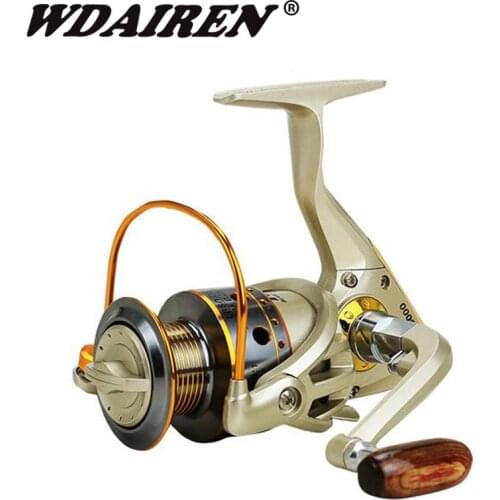 WDAIREN Spinning Fishing Reel 12BB + 1 Bearing Balls 100-7000 Series Spinning Reel Boat Rock Fishing Wheel