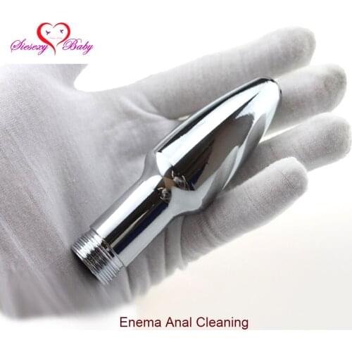 Metal Shower Enema Water Nozzle Plug Head Enema Anal Cleaning Kit/Faucet,Anal Sex Toy,Anal Plug Sex Toys for Men