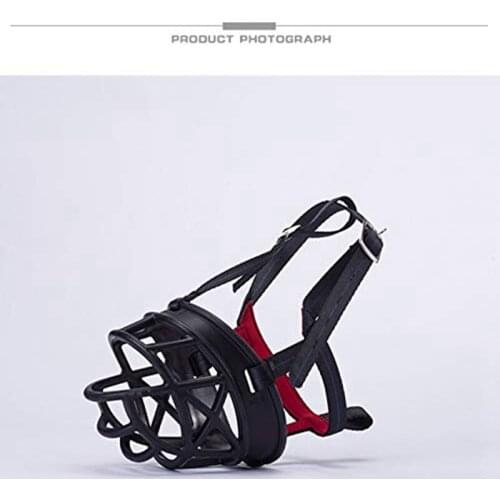 Malinois Mouthpiece Anti-Call and Anti-Bite Metal Buckle Mouthpiece Bass Dog Anti-Bite Cover for Dogs Mouthpiece