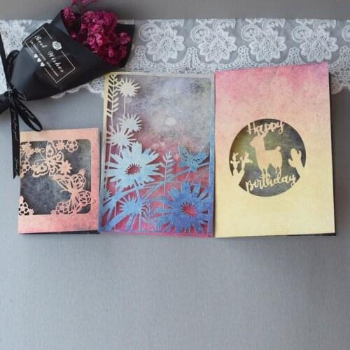 2021 New Butterfly Layered DIY Painting Stencils For Birthday Greeting Card Scrapbook Paper Craft Knife Mould Stencils