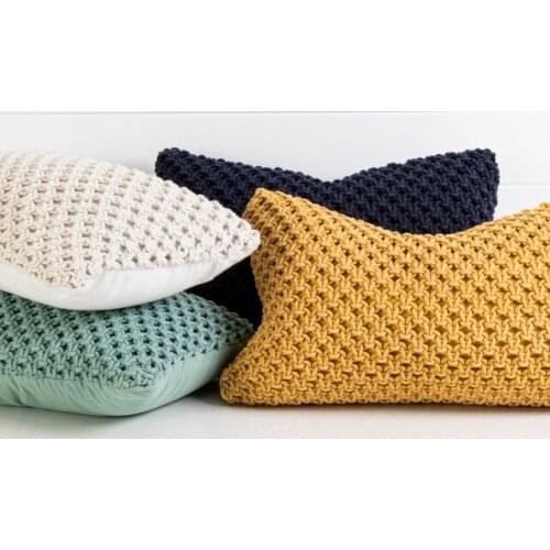 MOMS YARD New Macrame Handmade Cotton Thread Pillowcase Bohemia Moroccan Sofa Cushion Cover Decorative Pillowcase High-end Gift