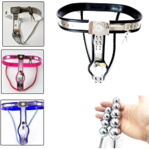 New Female Chastity Belt Fully Adjustable Stainless Steel Underwear Strapon Belt Lockable Pants Fetish BDSM Sex Toys for Woman