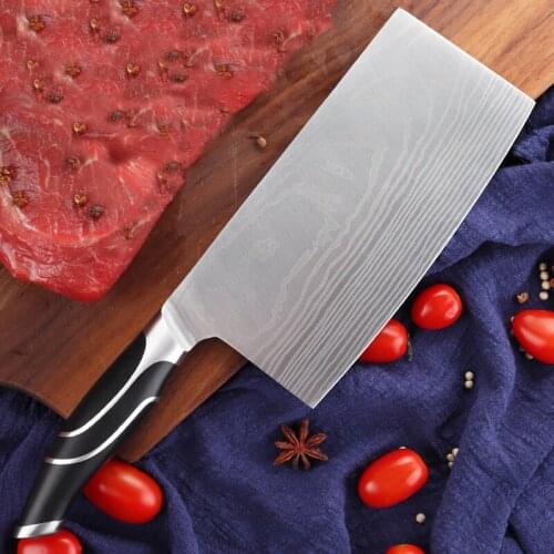 Slicing Cleaver 4Cr13 Super Sharp Blade Kitchen Chef Knives Chinese Forged Knife Multifunction Kitchen Chopping Knives RivetHand