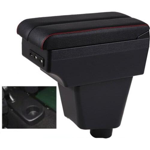 For Renault Clio 4 armrest box central content box interior Clio 4 Armrests Storage car-styling accessories part with USB